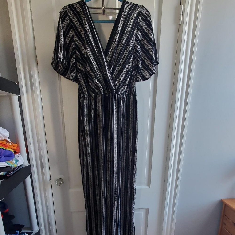 Black and white romper